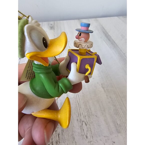 Disney direct Donald duck ornament Jack in the Box Xmas tree felt - Picture 2 of 8